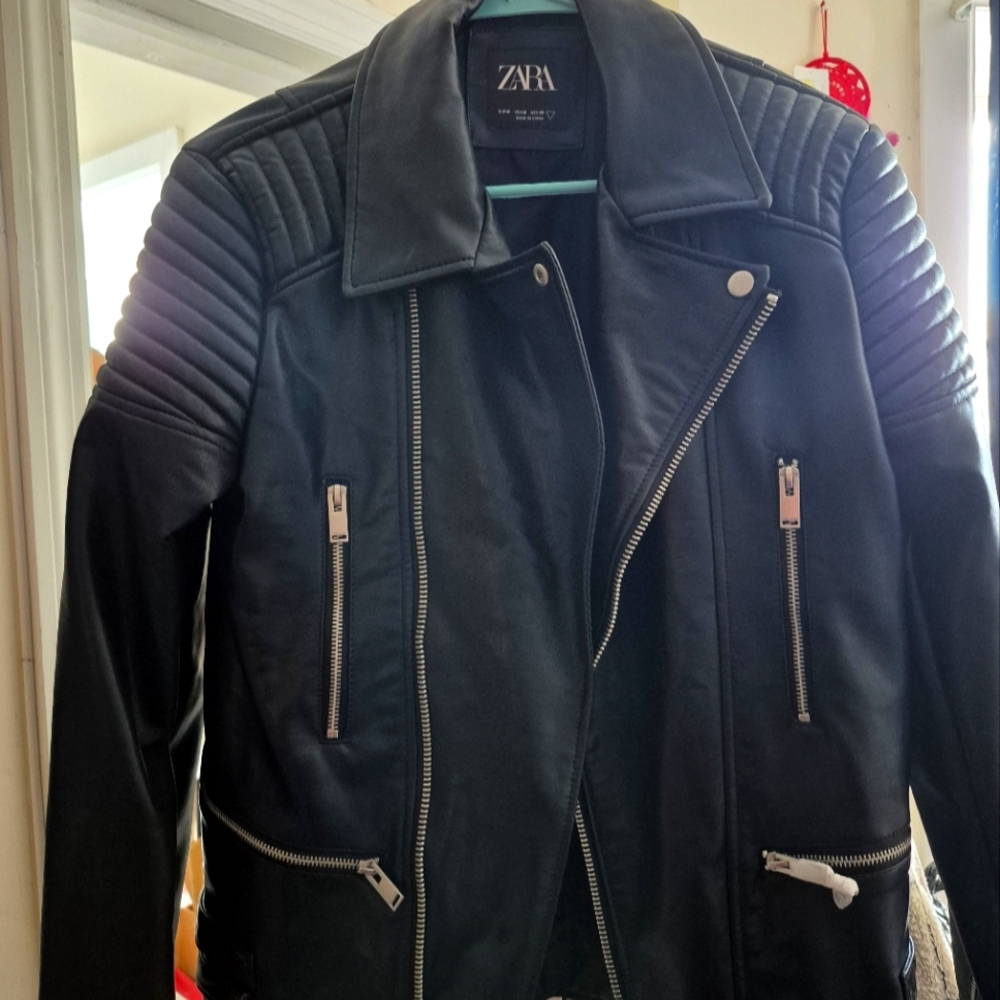 Zara faux letter jacket